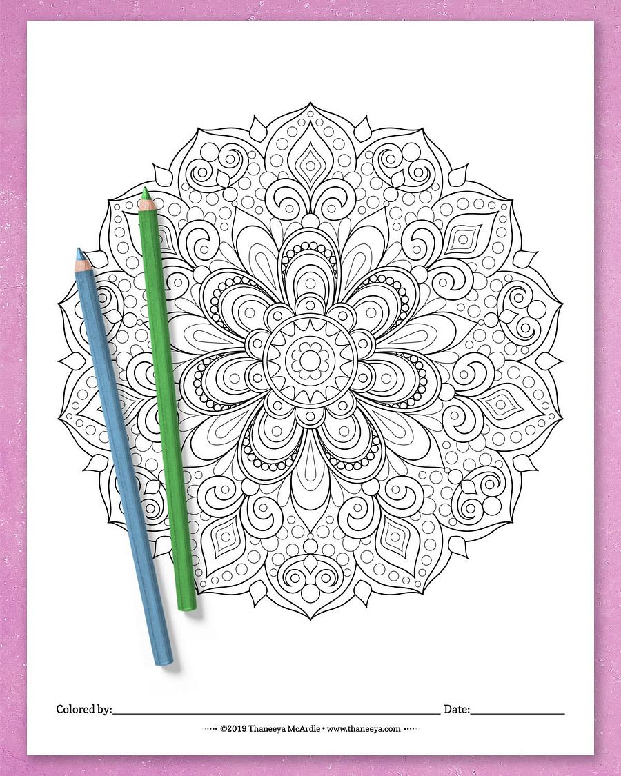 Detailed Mandala Coloring Pages product image (3)