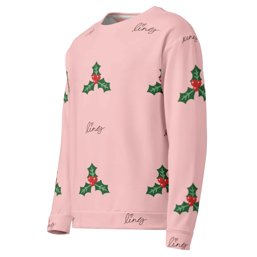 Lingling Kwong Christmas Pink Unisex Sweat Shirt product image (8)