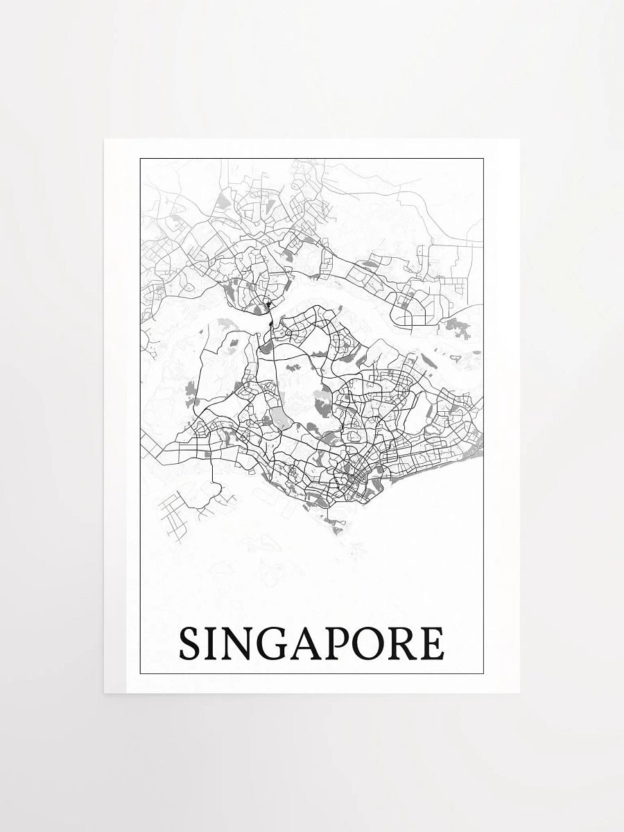 Singapore, city map print product image (5)