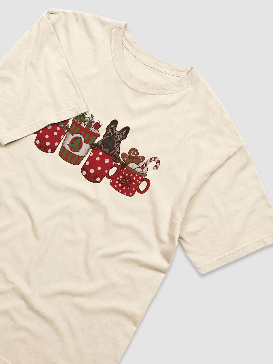Cute French Bulldog in a Christmas Cup T-Shirt | Funny Christmas Frenchie Pup in a Cup product image (16)