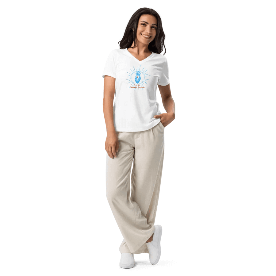 Immaculate Conception Sunburst V-Neck Tee product image (9)