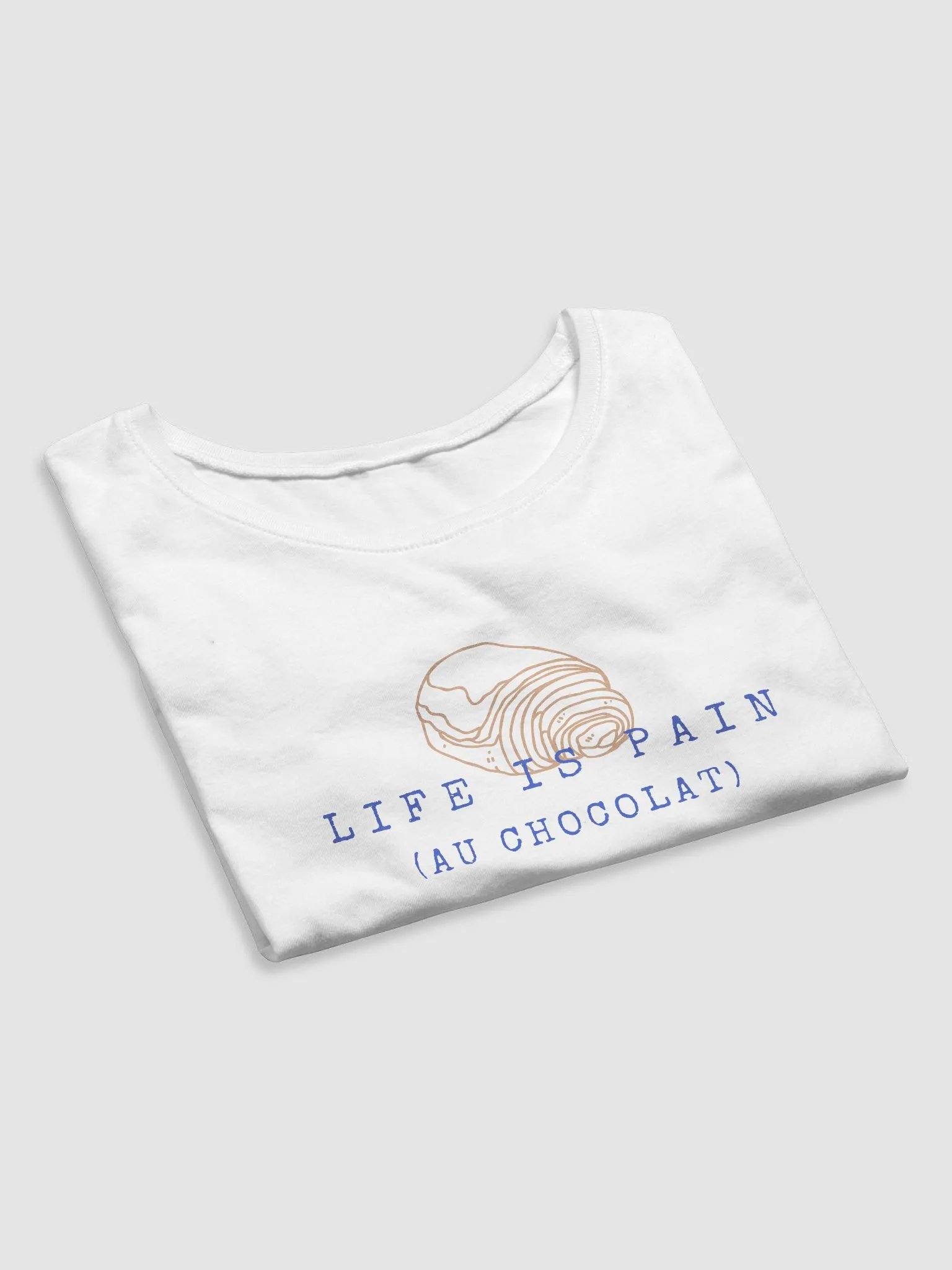 Life is Pain Au Chocolat Baby Tee product image (4)