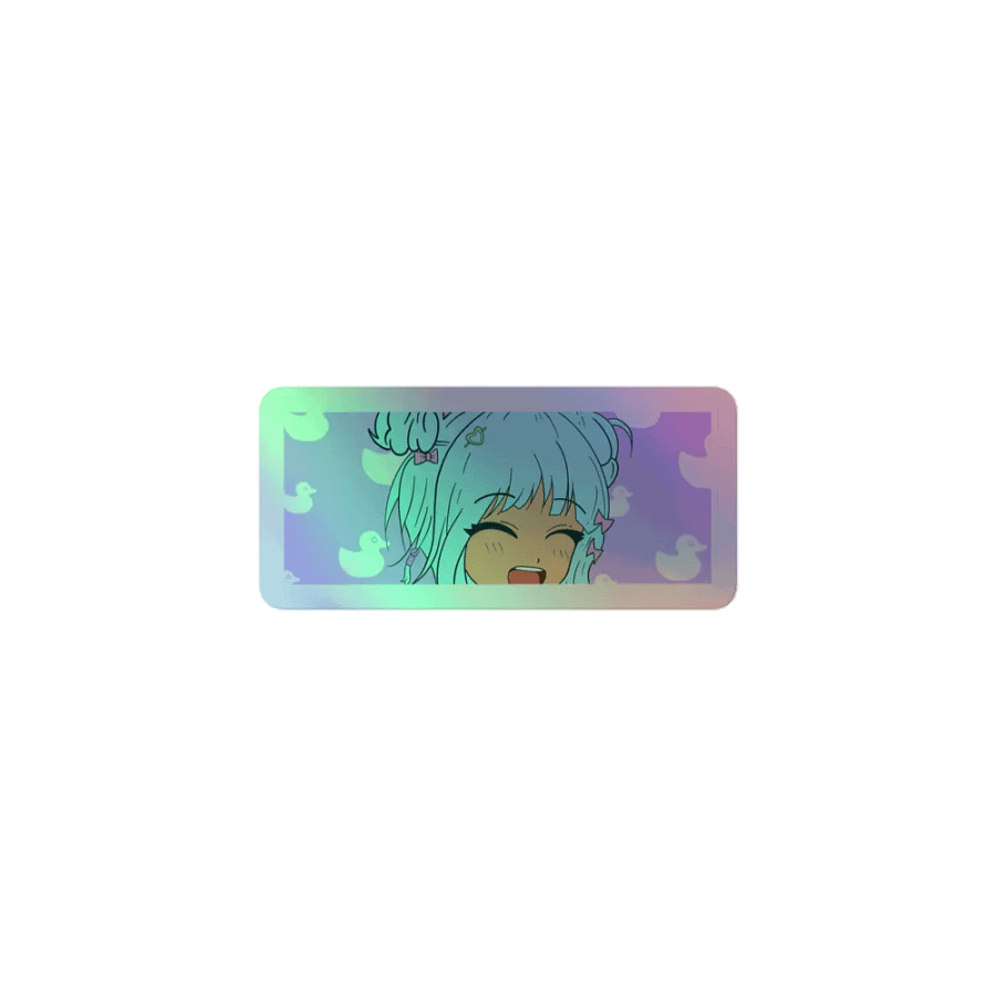 Laughing Ducky holographic sticker product image (1)