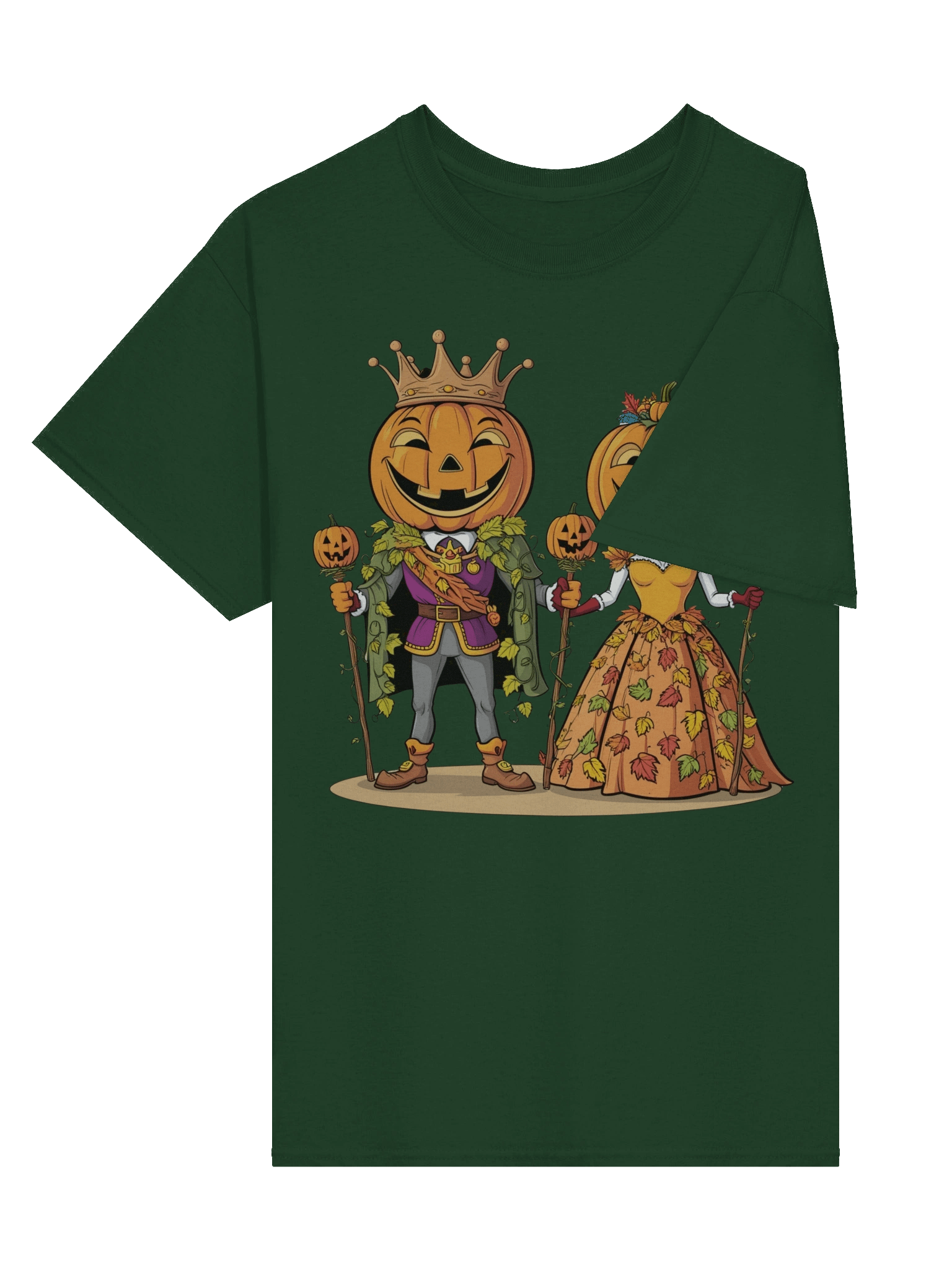 king and queen pumpkin unisex shirt product image (4)