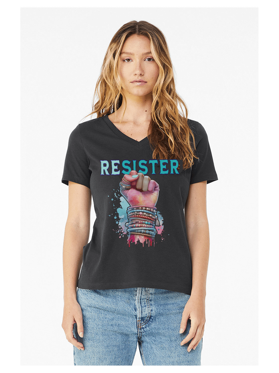Resister Resist V-Neck Tee product image (7)