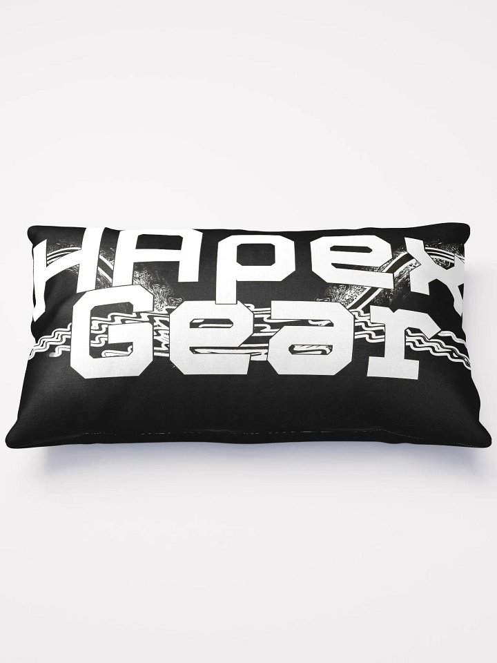 Basic Pillow - Black - White HApex Gear Black Logo product image (1)