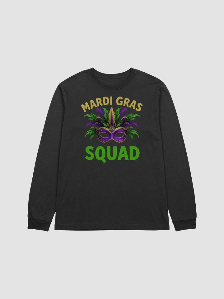 Mardi Gras Squad Mask Long Sleeve Tee product image (1)