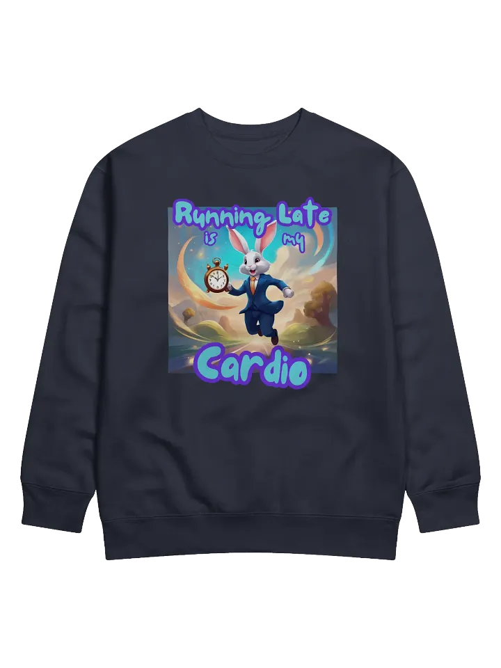 Running Late Rabbit Premium Sweatshirt product image (5)