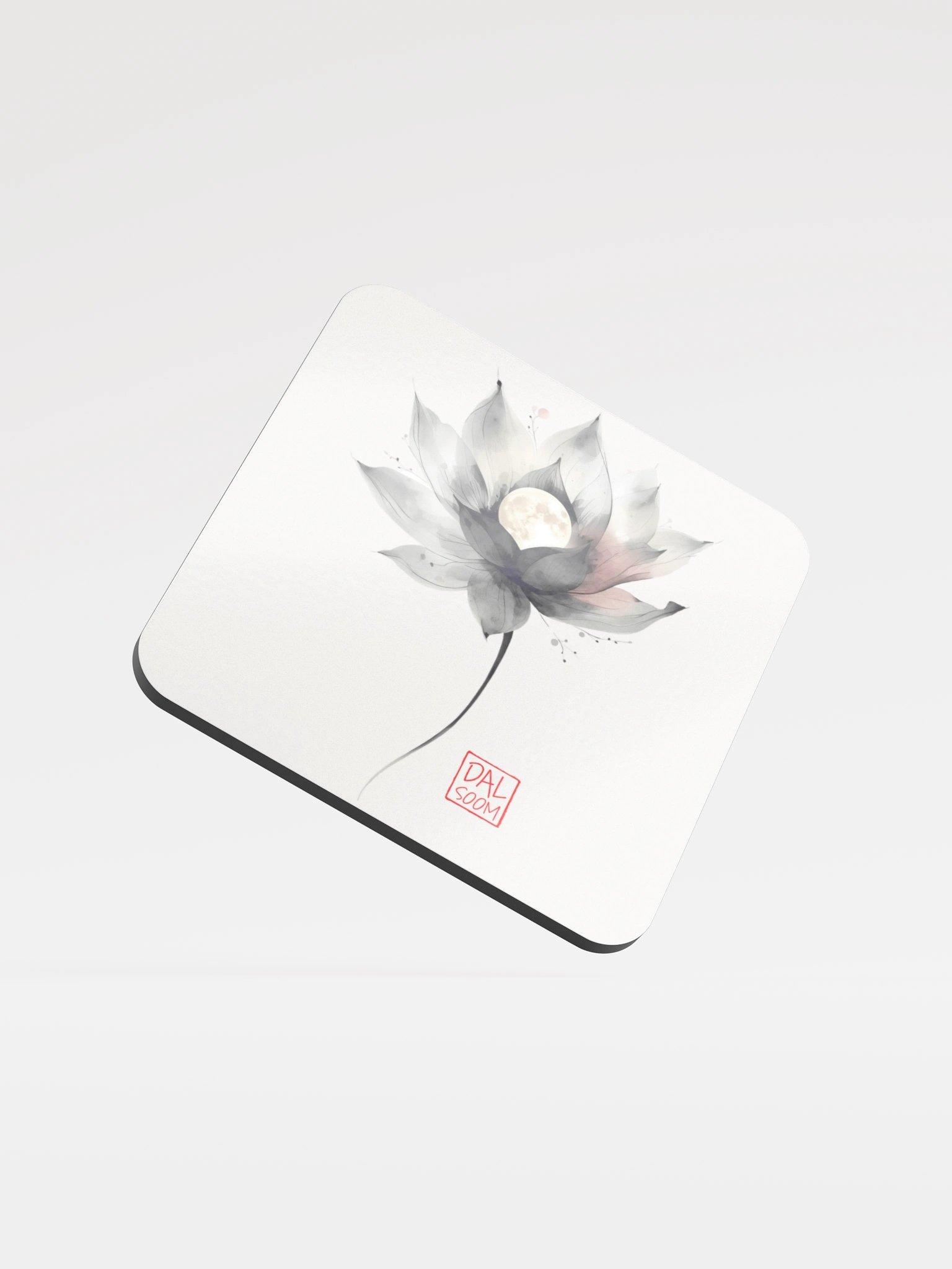 Moonlit Lotus Glossed Coaster product image (3)