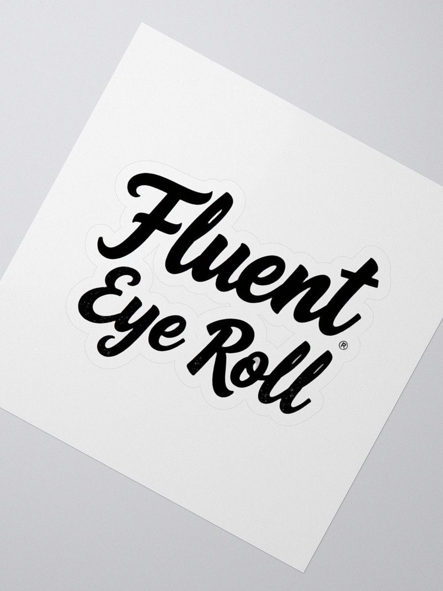 Fluent Eye Roll Kiss Cut Stickers product image (2)