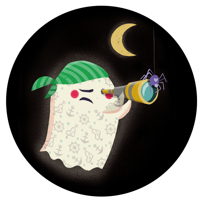Little Ghost Pirate & Cat - Ceramic Mug product image (2)