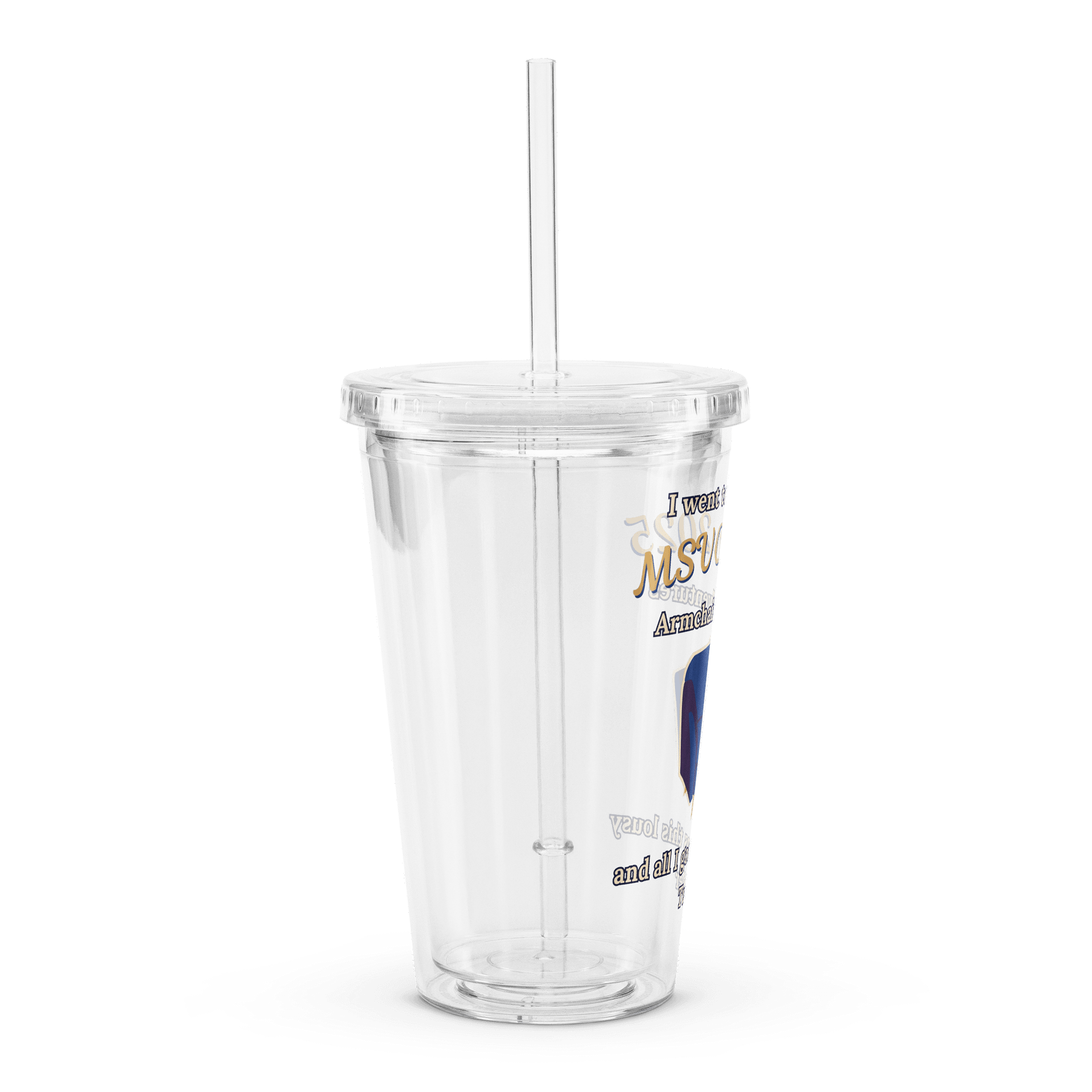 MSVCon 2025 Clear Plastic Tumbler with Straw product image (3)