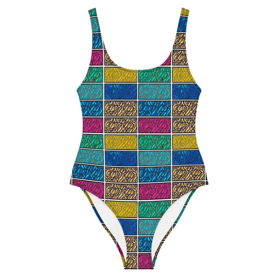 Bloom with Confidence: Floral Block One-Piece Swimsuit product image (5)