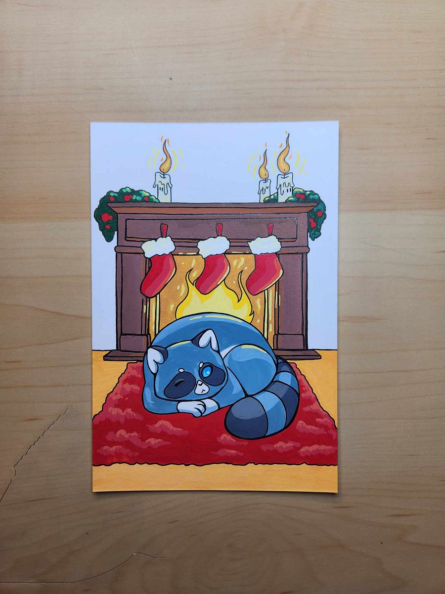 Dessin original Noël Raton laveur product image (2)