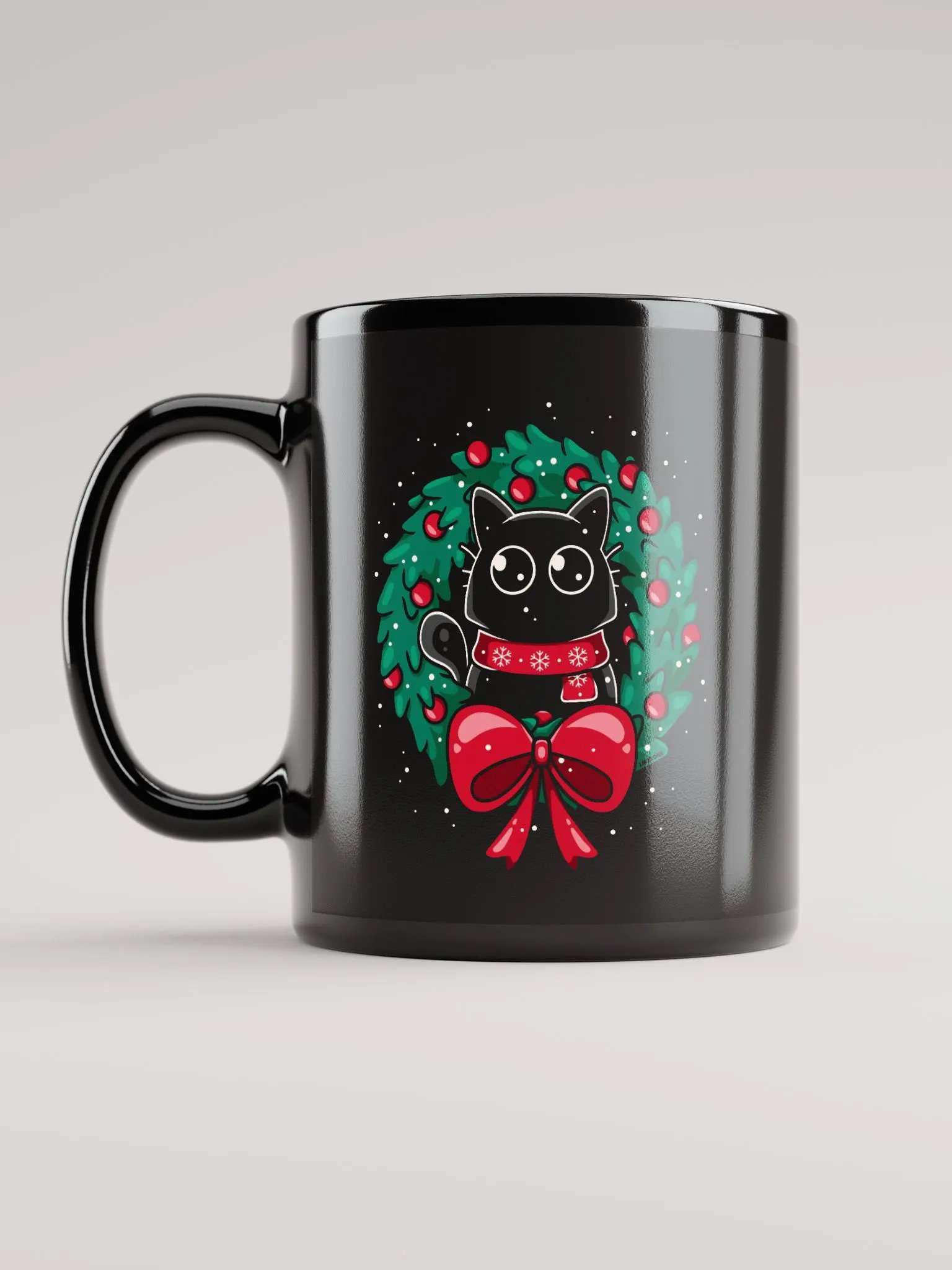 Christmas Cat Wreath Mug product image (12)