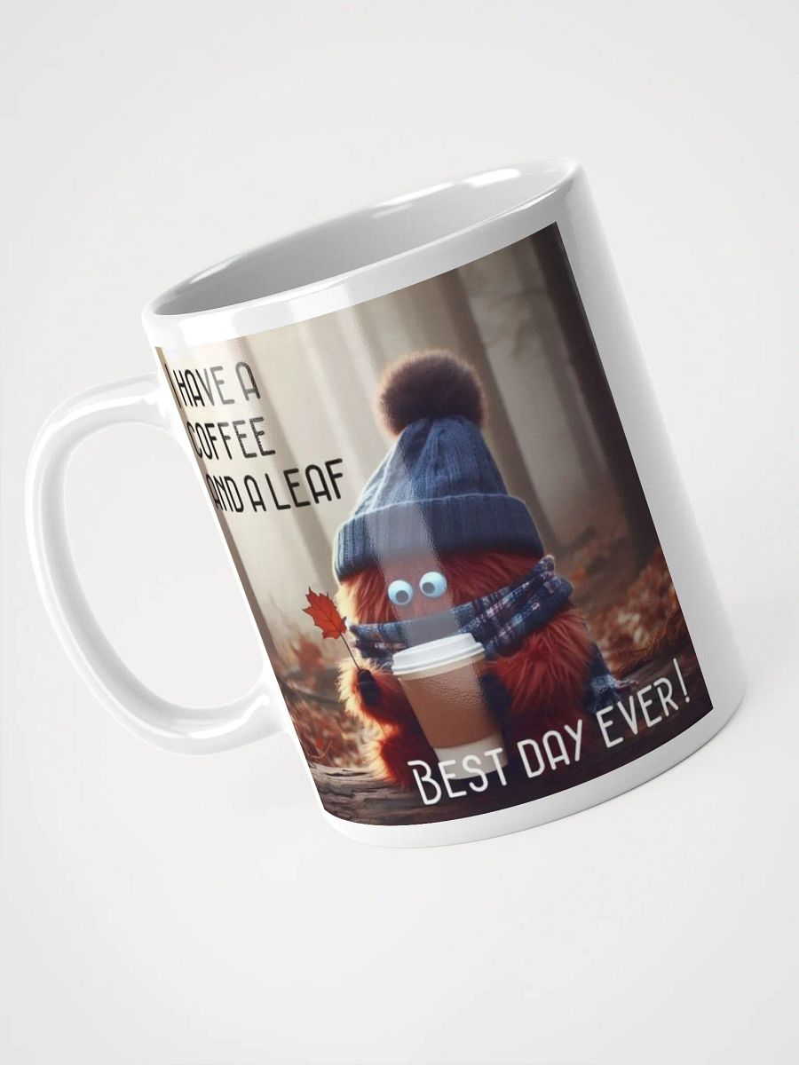 Coffee and a Leaf Ceramic Mug product image (3)