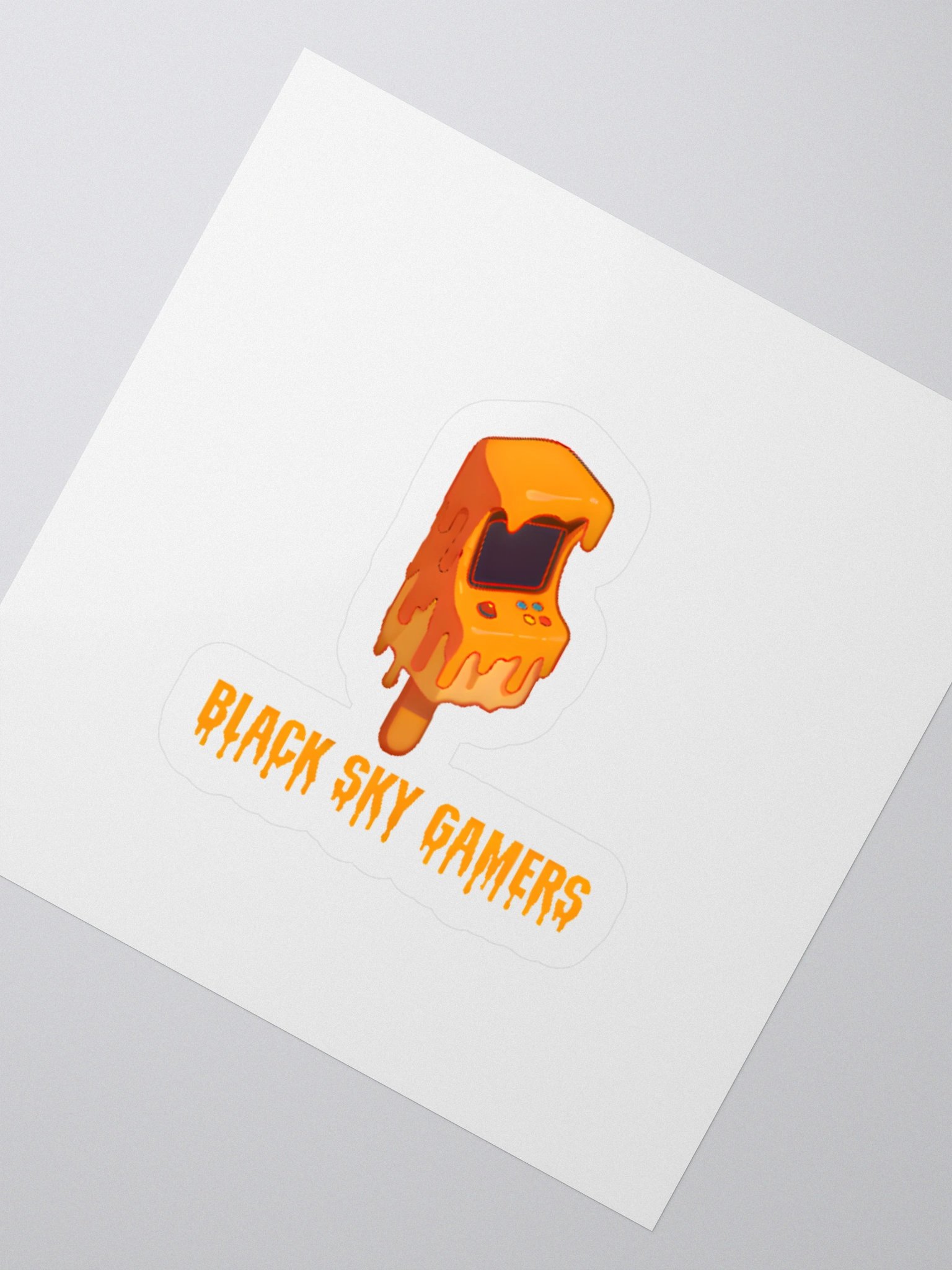 Melty BlackSkyGamers Logo With Lettering Kiss Cut Stickers product image (2)
