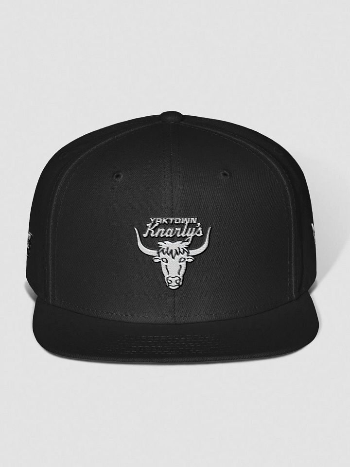 Yaktown Knarly's Embroidered Snapback (B/W) product image (1)