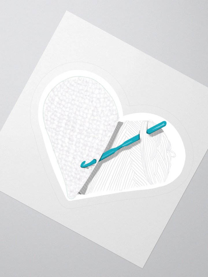 Crochet Love - White Sticker product image (5)