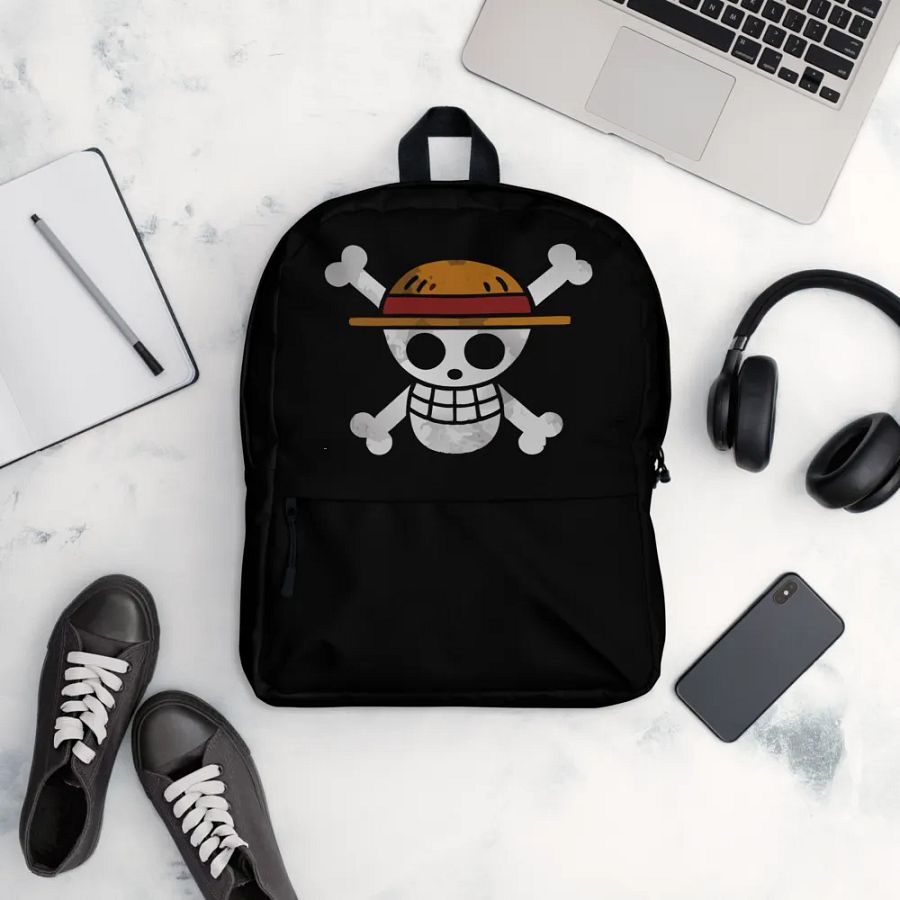Grinning Skull All-Over Print Backpack product image (12)