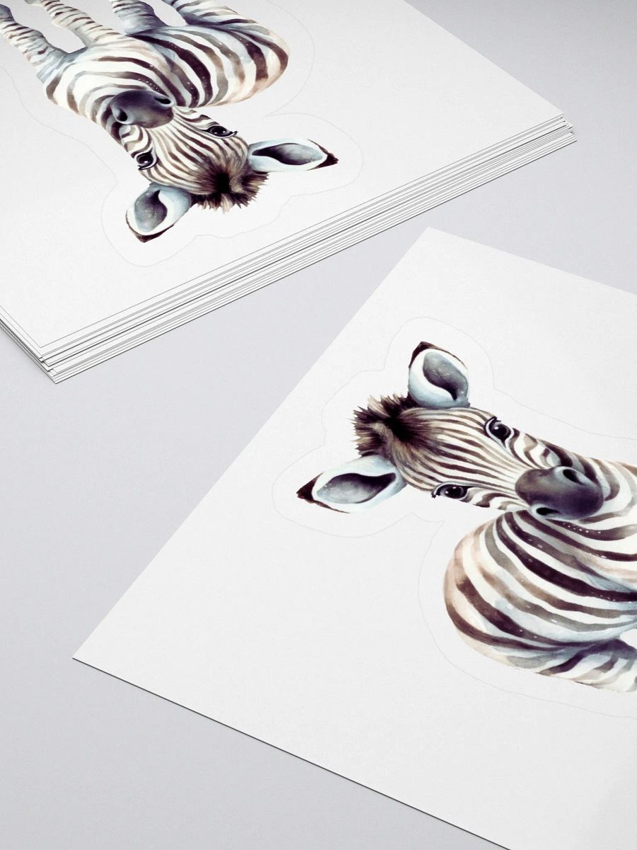 Whimsical Zebra Kiss Cut Stickers product image (11)