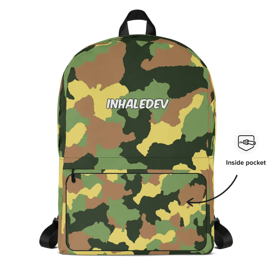 Camo InhaleDev Back Pack product image (4)