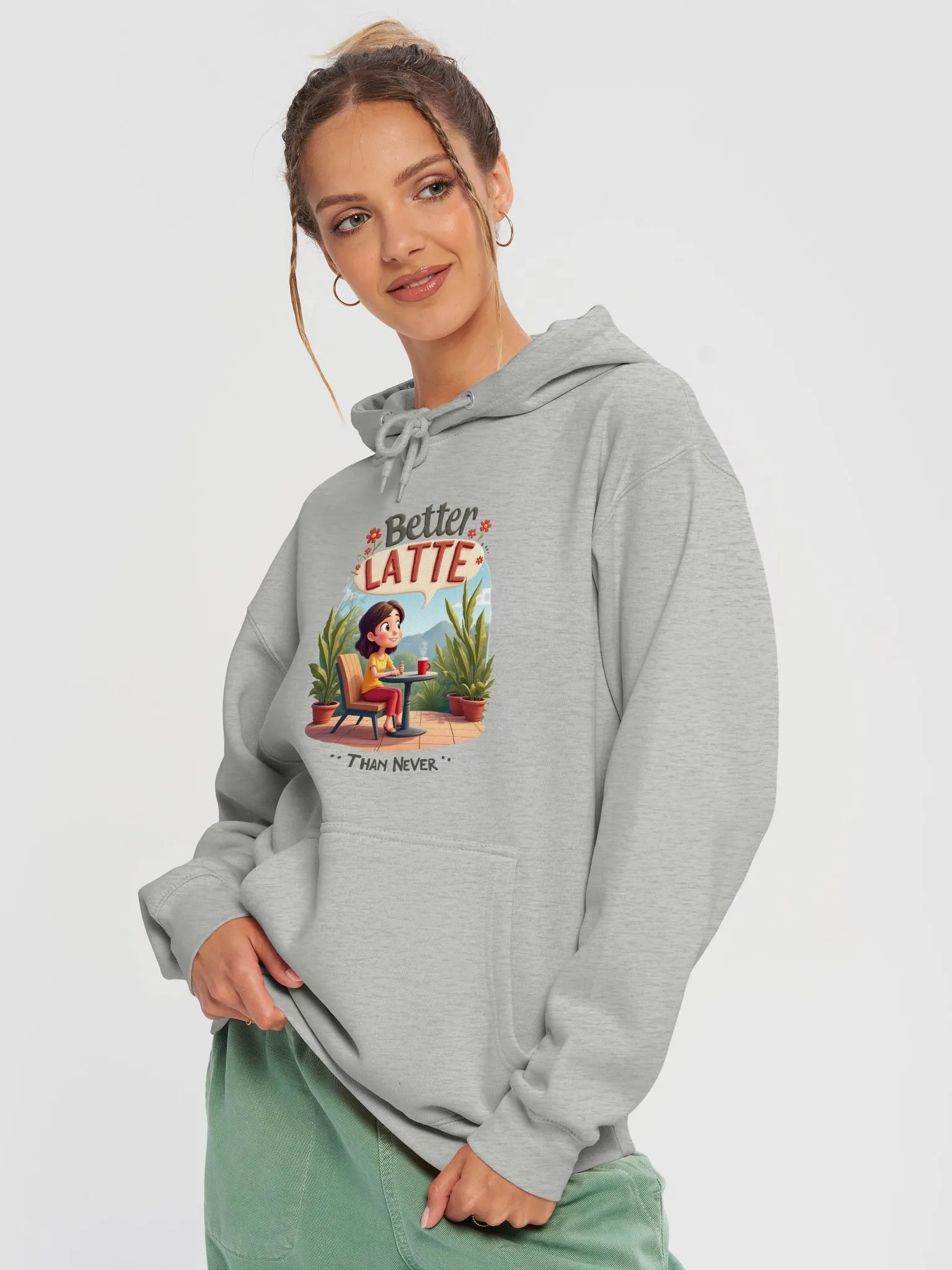 Better Latte Than Never Hoodie product image (8)