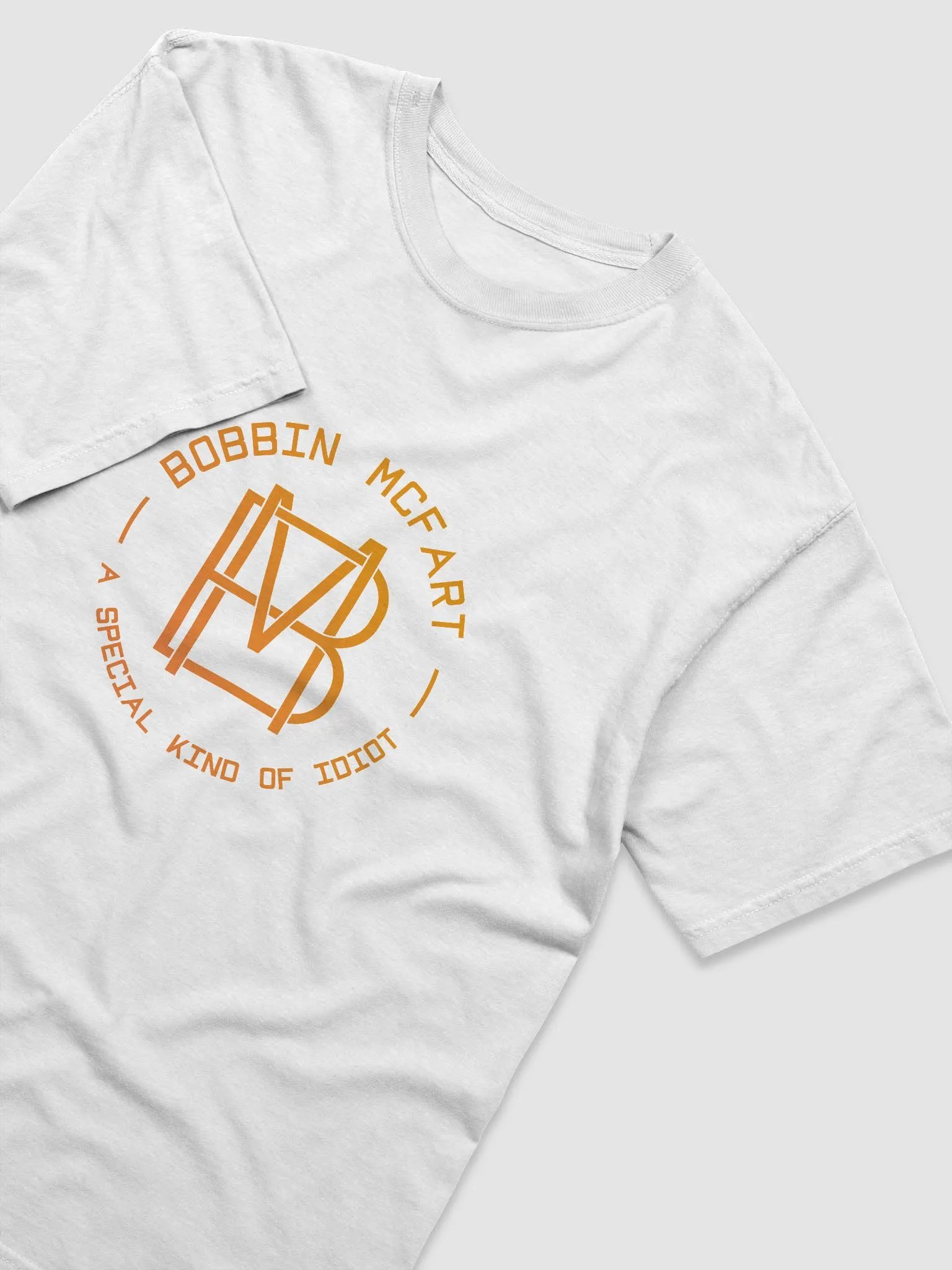 Bobbin McFart *Special* Orange Logo T-shirt (black text) product image (51)