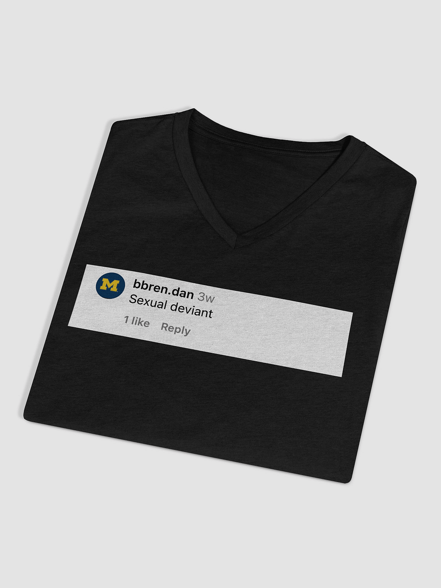 Sexual Deviant Comment Relaxed V-Neck Tee product image (34)