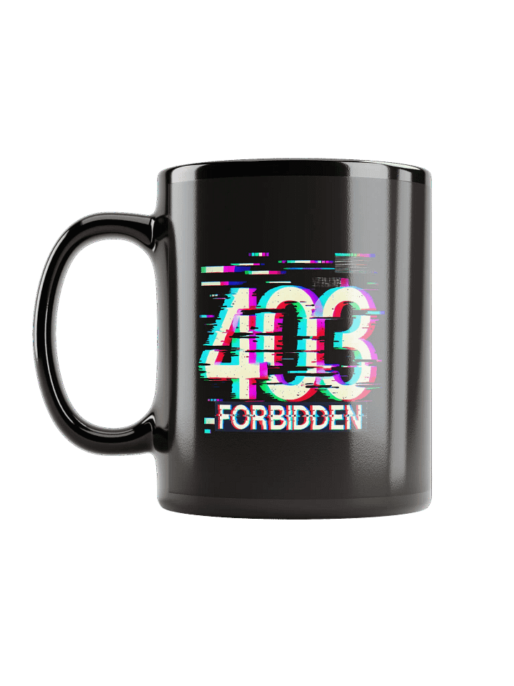 403 Error Code Forbidden Black Mug product image (2)