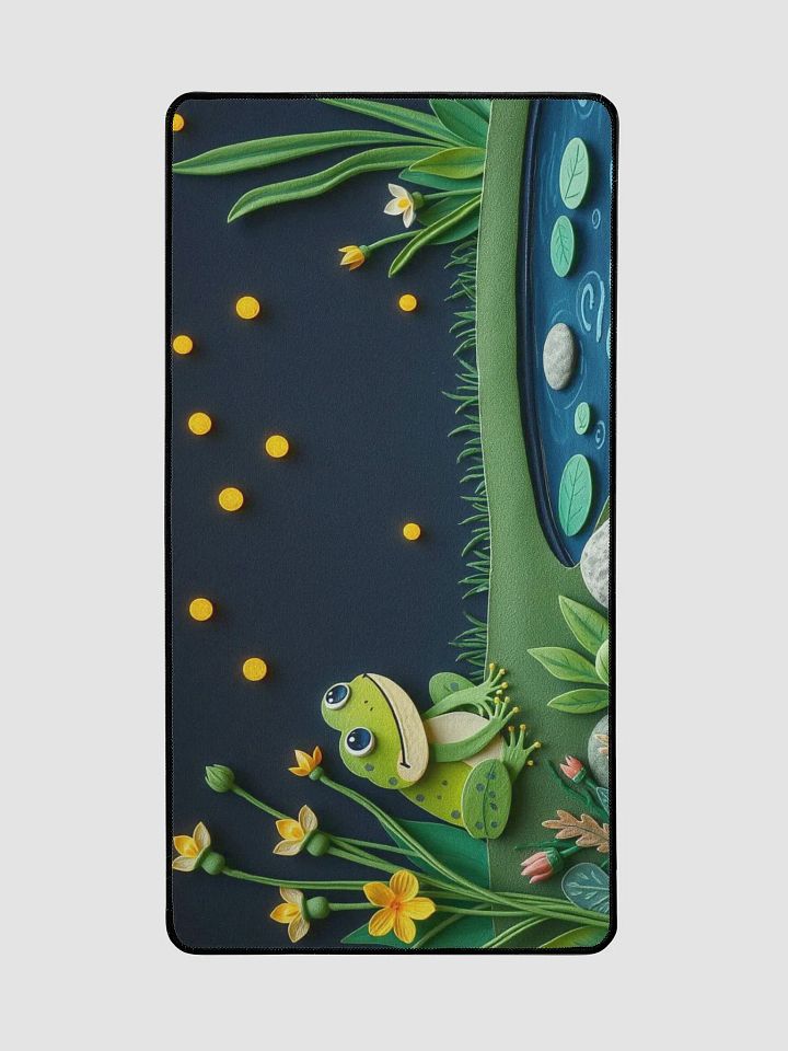 Starry Night Frog Pond Desk Mat product image (2)