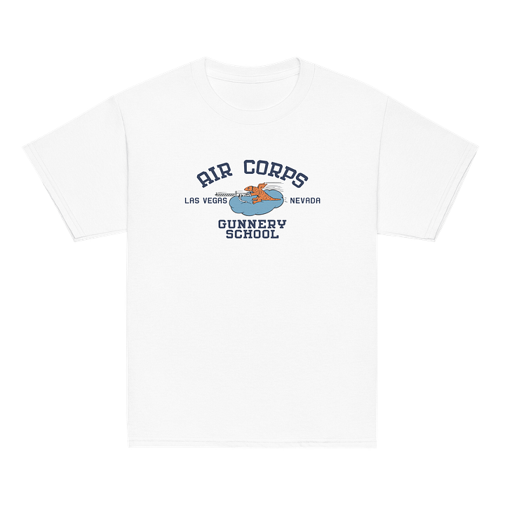 Retro YOUTH Las Vegas AIR CORPS Gunnery School PT Shirt *Life Magazine Cover* Army Air Force Navy Nellis Creech product image (27)