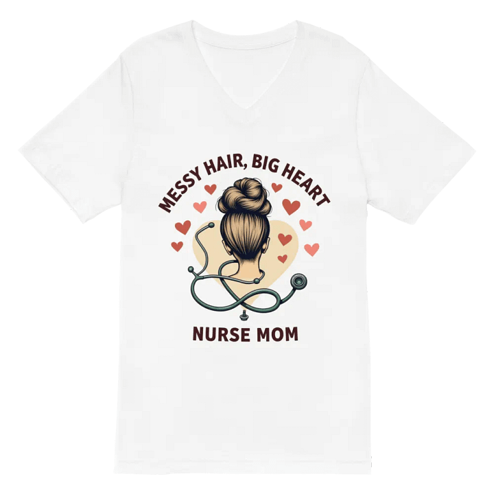 Heartfelt Nurse Mom V-Neck Tee product image (2)
