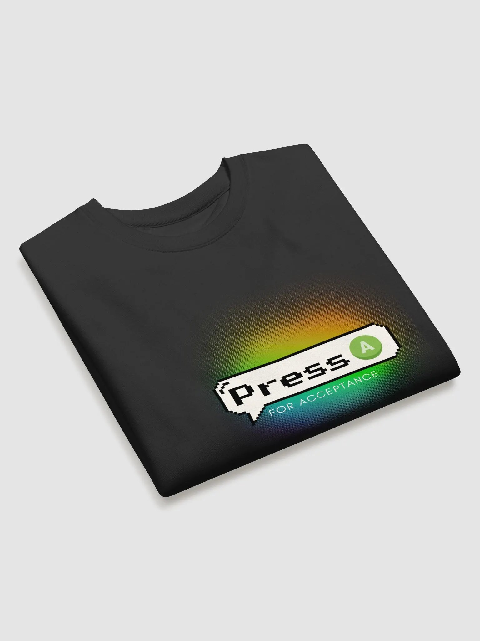 Press A for Acceptance - 2WGO Pride Merch - sweater product image (3)