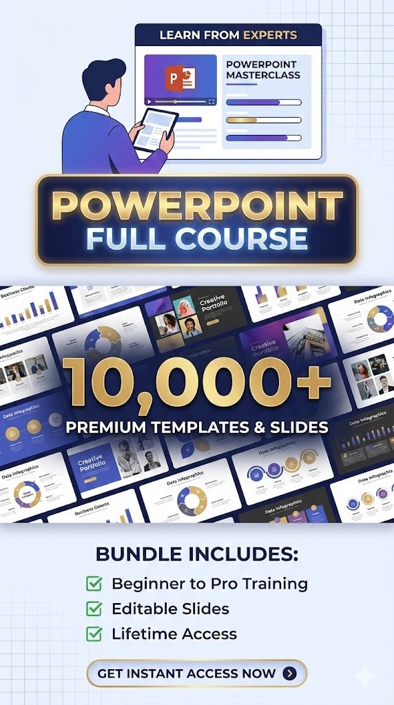 Comprehensive PowerPoint Training with +10,000 Premium Templates and Slide Package product image (6)