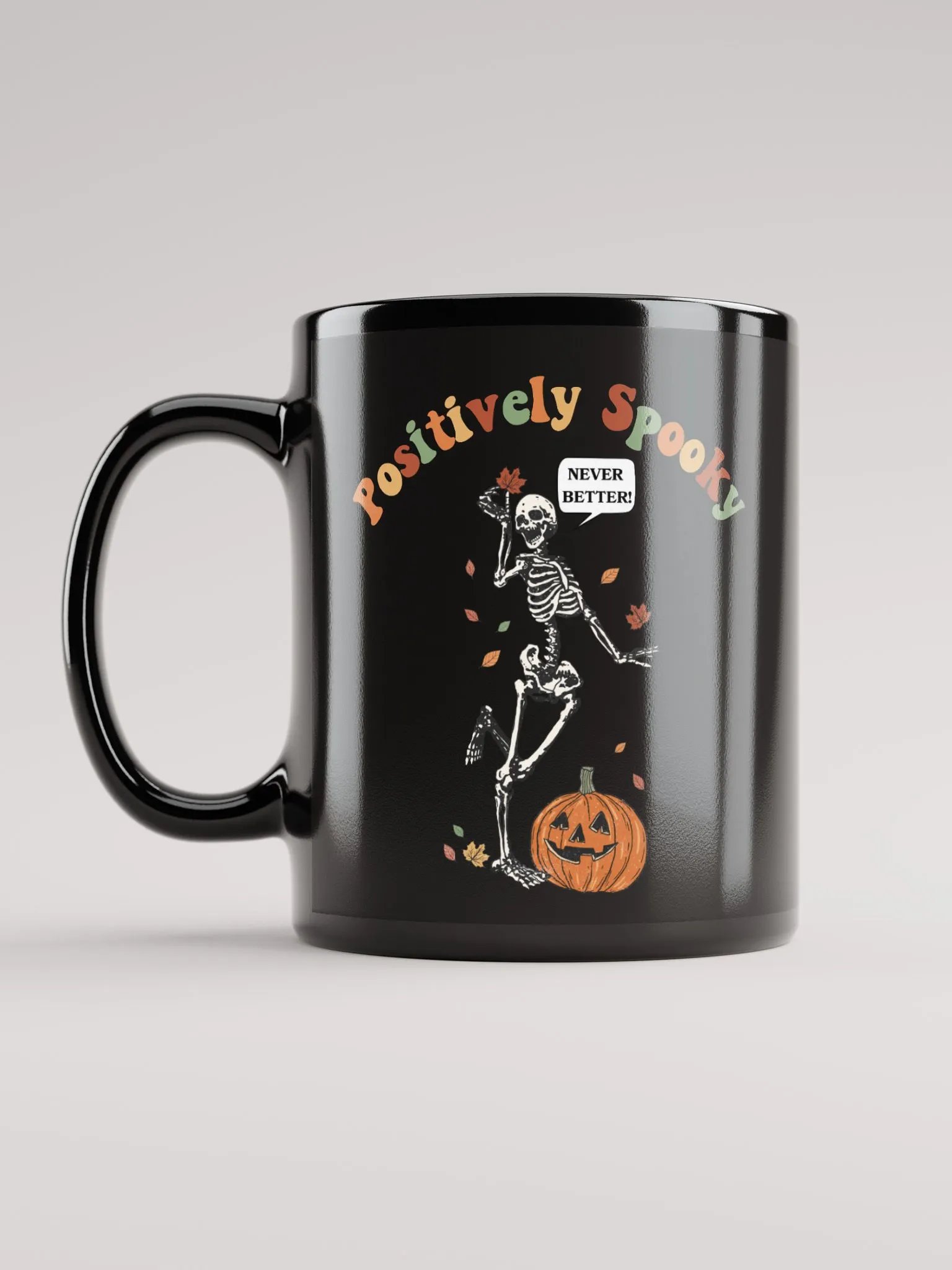 Retro Spooky Skeleton Halloween Mug product image (7)