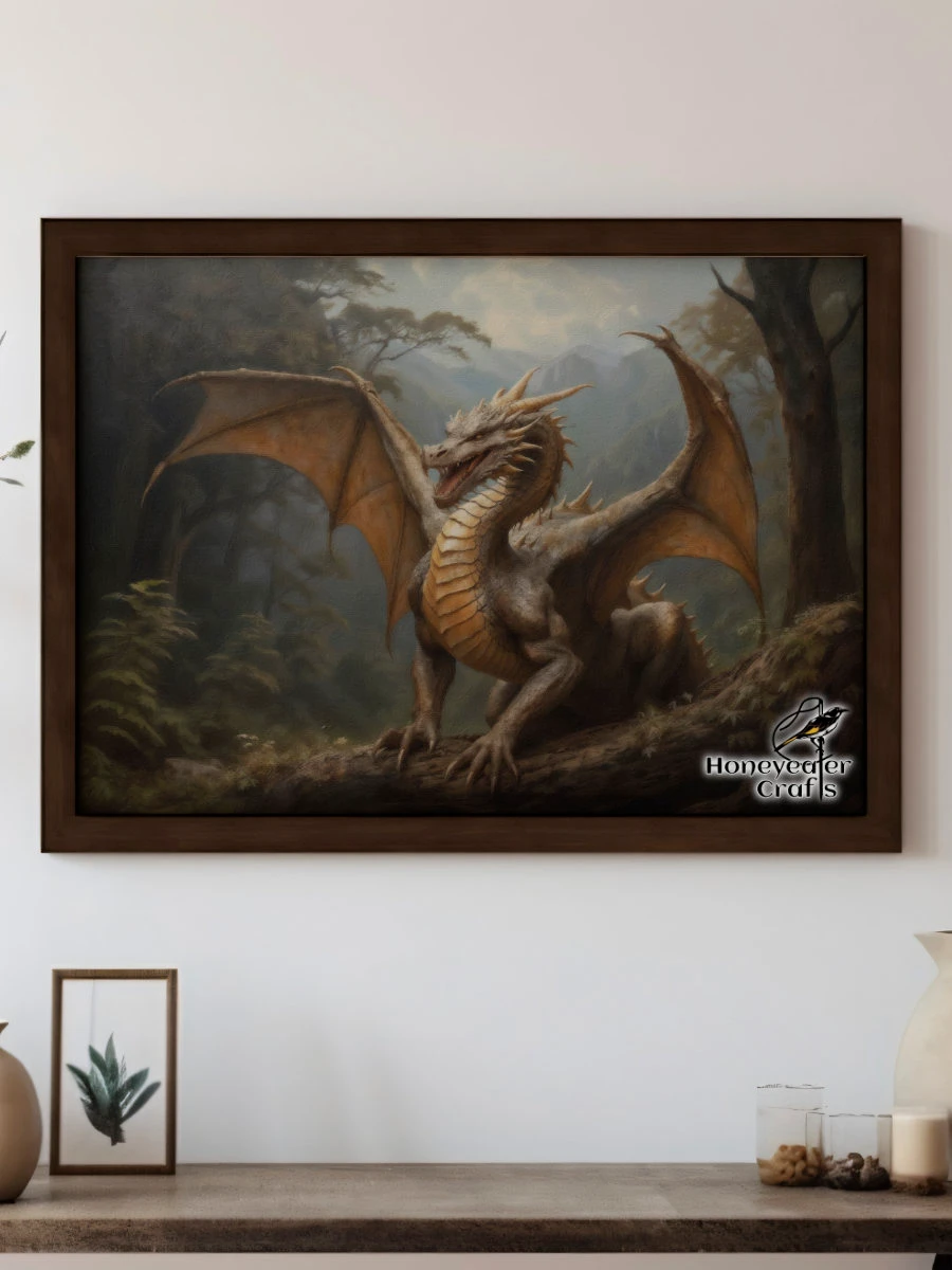 Enchanted Forest Dragon: Fantasy Art Print product image (4)