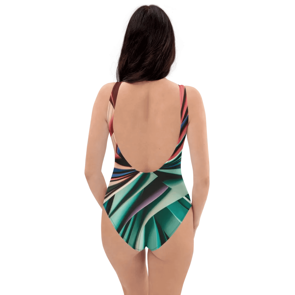 TDS Music Abstract One-Piece Swimsuit in Vibrant Colors (XS-3XL) product image (5)