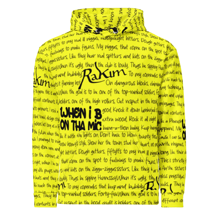 When I B On Tha Mic - Rakim - YELLOW - Unisex Hoodie product image (2)