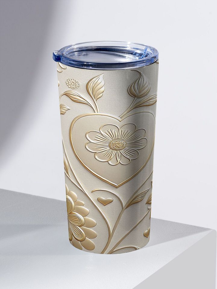 Luxury Elegant Floral Gold Tumbler product image (2)