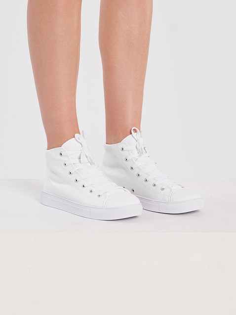 Photo showing Women's High Top Canvas Shoes