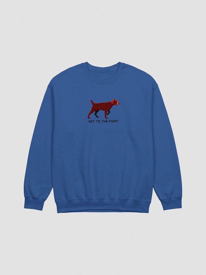 Get to the Point Sweatshirt (Embroidered) of a Wirehaired Pointing Griffon(Liver) product image (7)