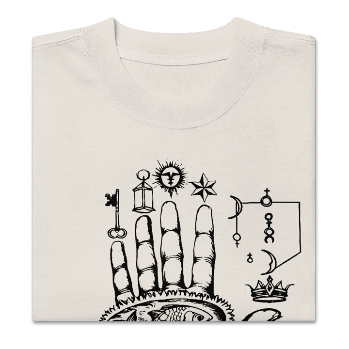 [Hand Of Mysteries 3 - Black] Oversized T-Shirt product image (2)
