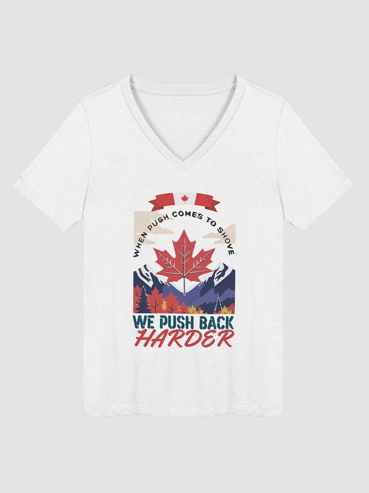 Maple Leaf Push Back Women's V-Neck Tee product image (11)