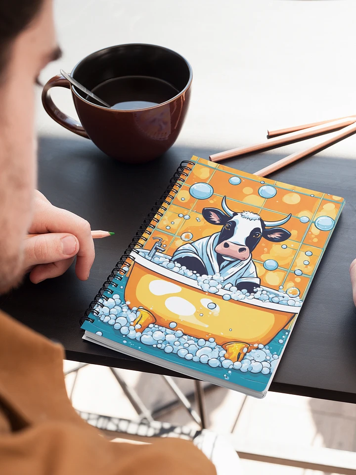 Cow in a Bubble Bath Notebook product image (1)