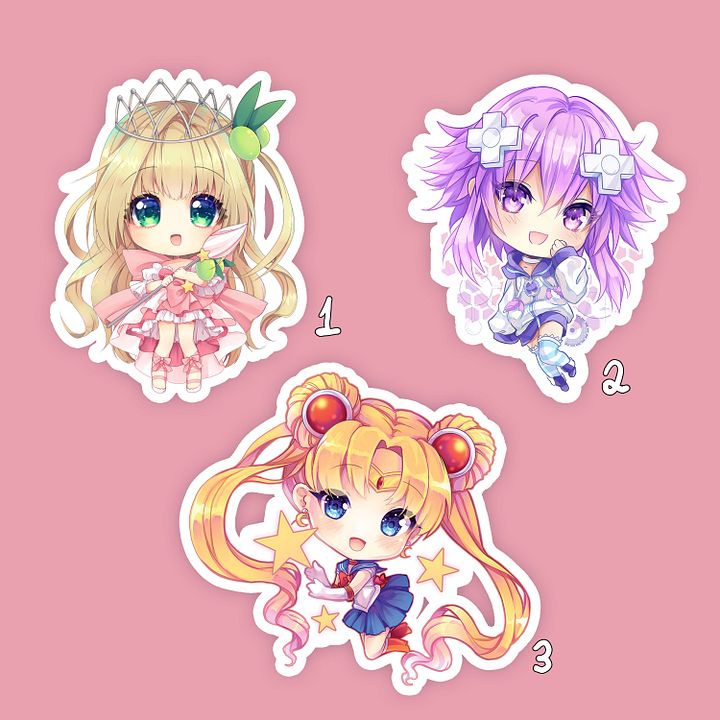 Cute Chibi Magical Girl Stickers product image (1)