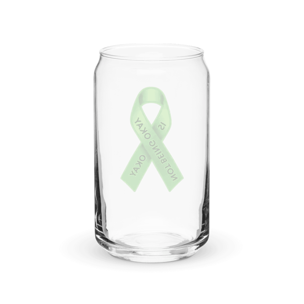 Green Ribbon Awareness Can-Shaped Glass product image (8)