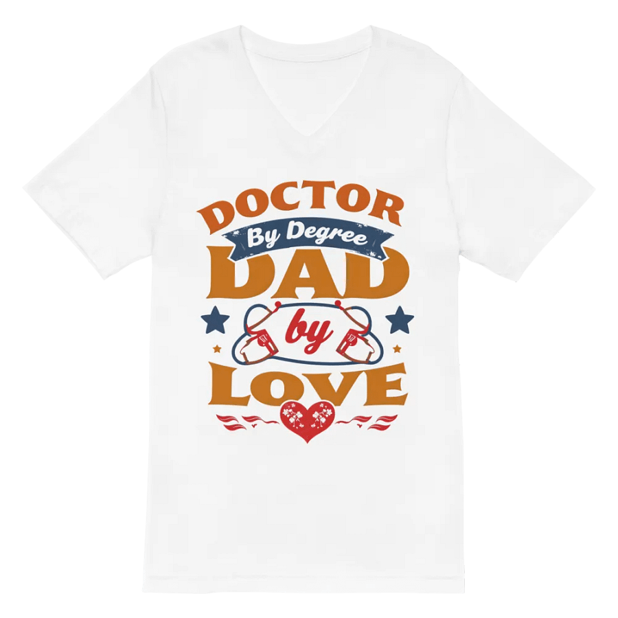 Doctor by Degree, Dad by Love V-Neck Tee product image (6)