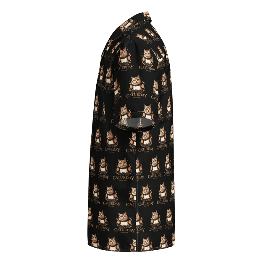 Caturday Hawaiian Style Shirt - Big Orange Kitty - Stable Diffusion product image (3)