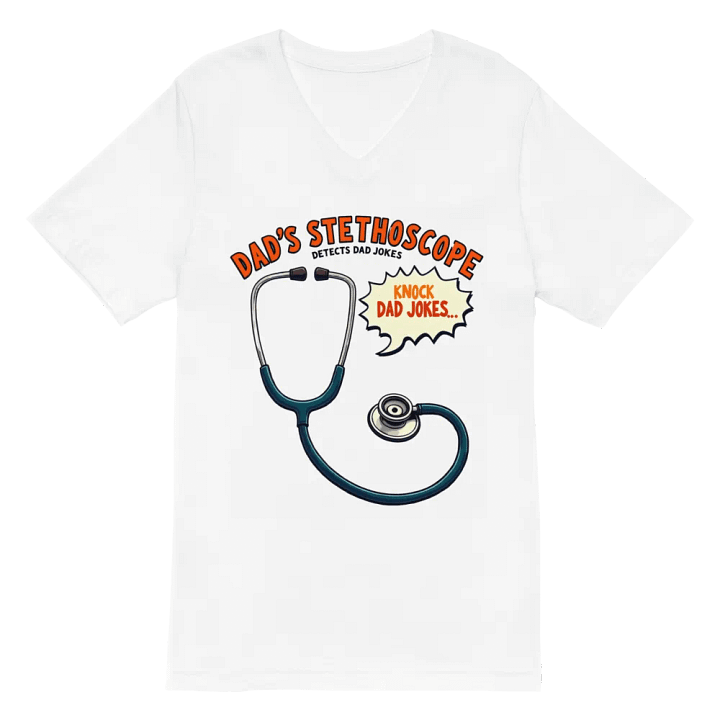 Dad's Stethoscope Humor v-neck Tee product image (2)